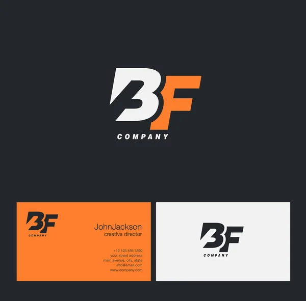 B & Logo literę F — Wektor stockowy