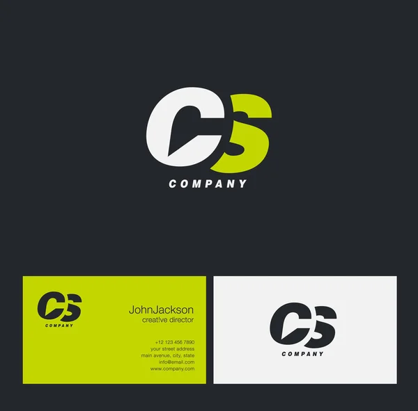 C & S Letter Logo — Stock Vector