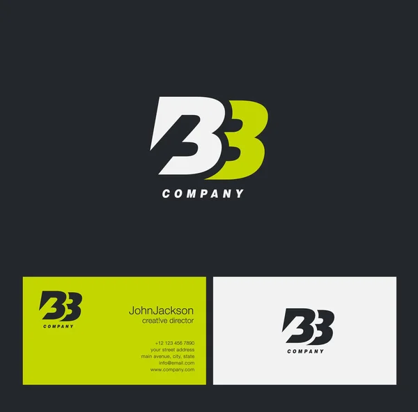 Logotipo de letra B & B — Vector de stock