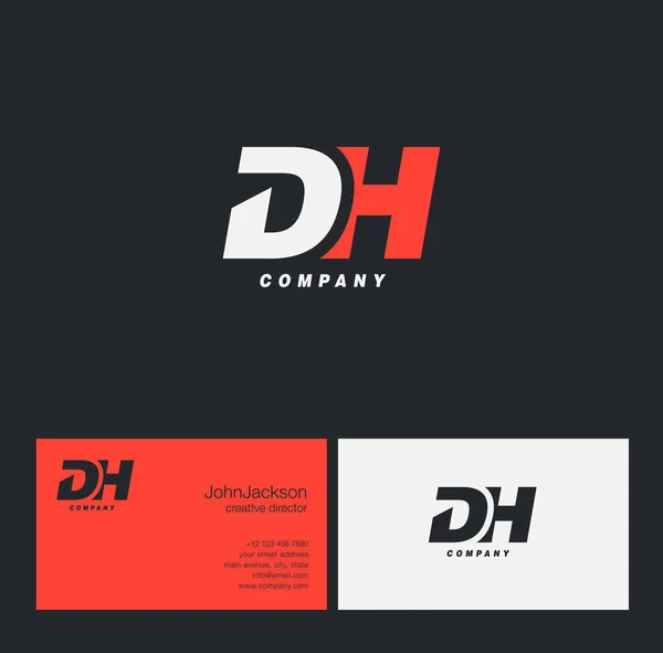 Логотип літери D & H — стоковий вектор