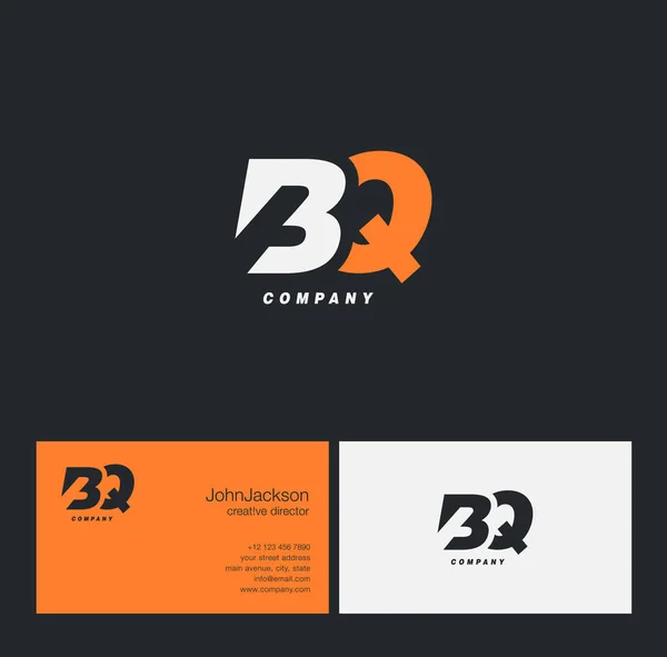 B & Logo litery Q — Wektor stockowy