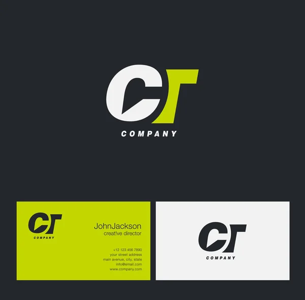 C & T Letter Logo — Stock Vector