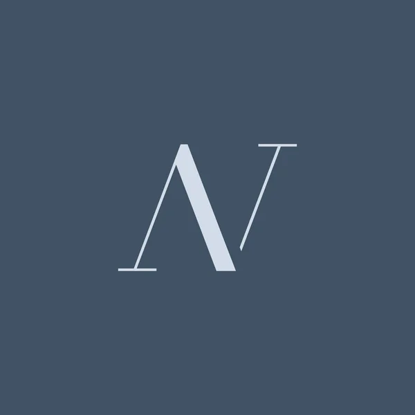 Logo de carta moderna icono — Vector de stock