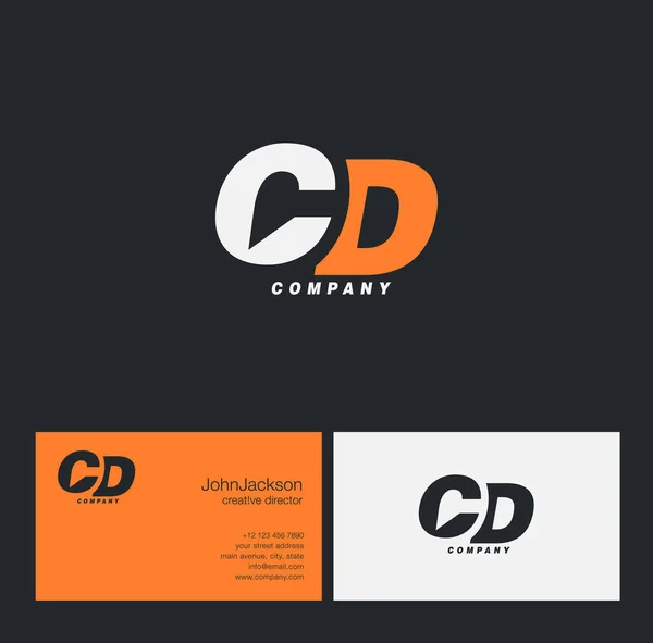 C & D Letter Logo — Stock Vector