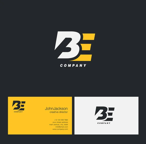 B & E brief Logo — Stockvector