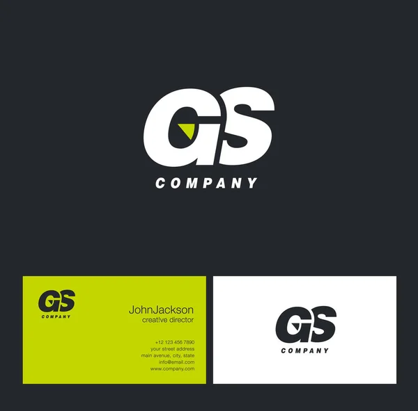 Logo lettera G & S — Vettoriale Stock