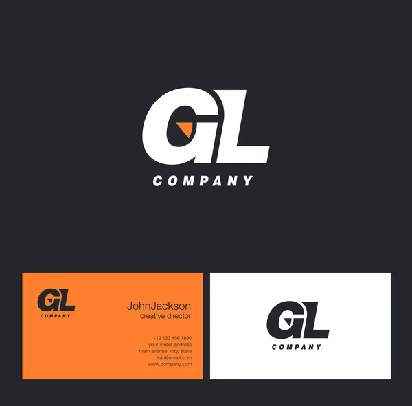 G & Logo písmeno L — Stockový vektor