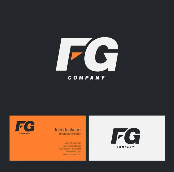 F & G brief Logo — Stockvector