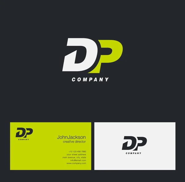 D & P Letter Logo — Stock Vector