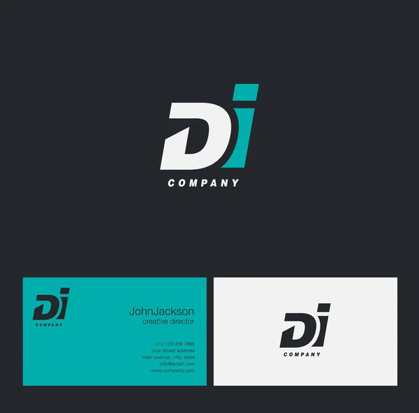 D & ik brief Logo — Stockvector
