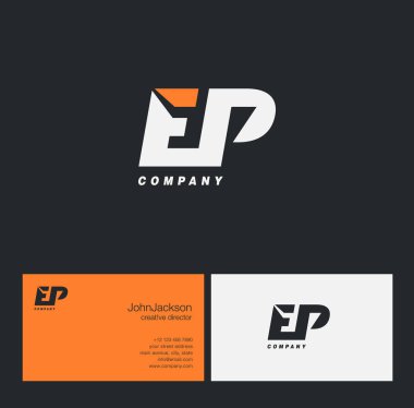 E ve P harfi Logo  