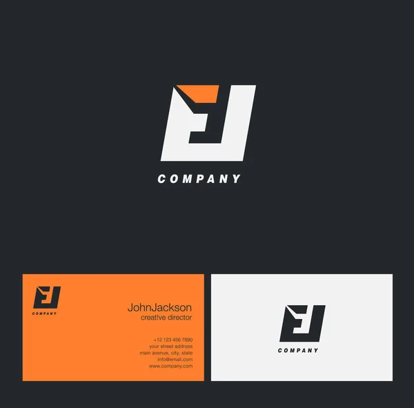 E & I Логотип письма — стоковый вектор