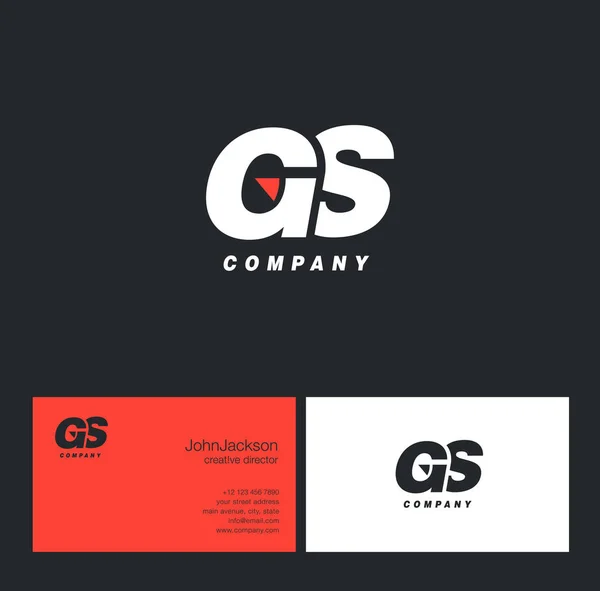 Logo lettera G & S — Vettoriale Stock