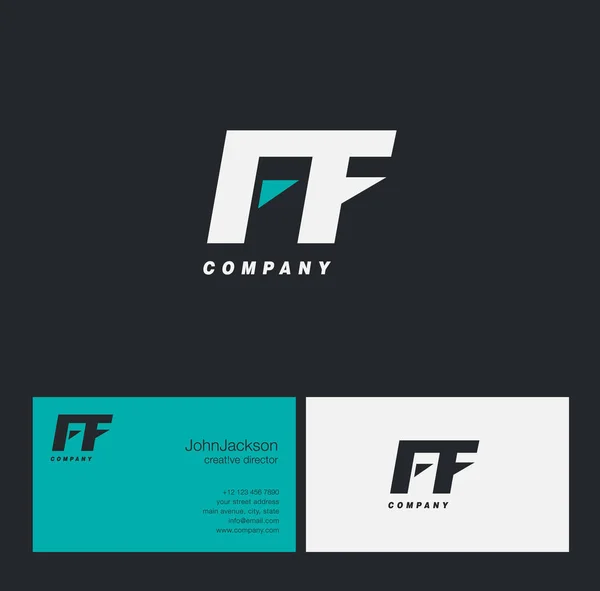 F & F brief Logo — Stockvector