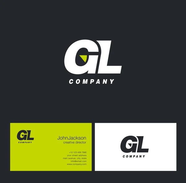 G & L logotipo da carta —  Vetores de Stock