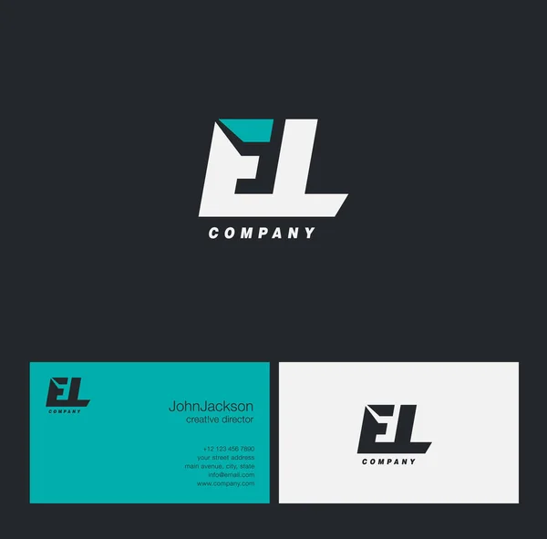 E & L brief Logo — Stockvector