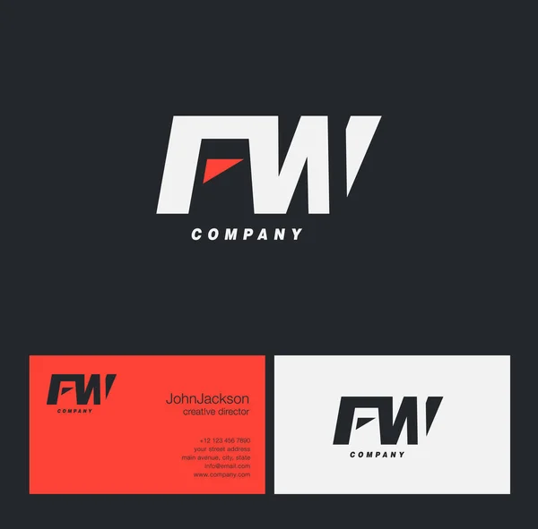 F & W list Logo — Wektor stockowy