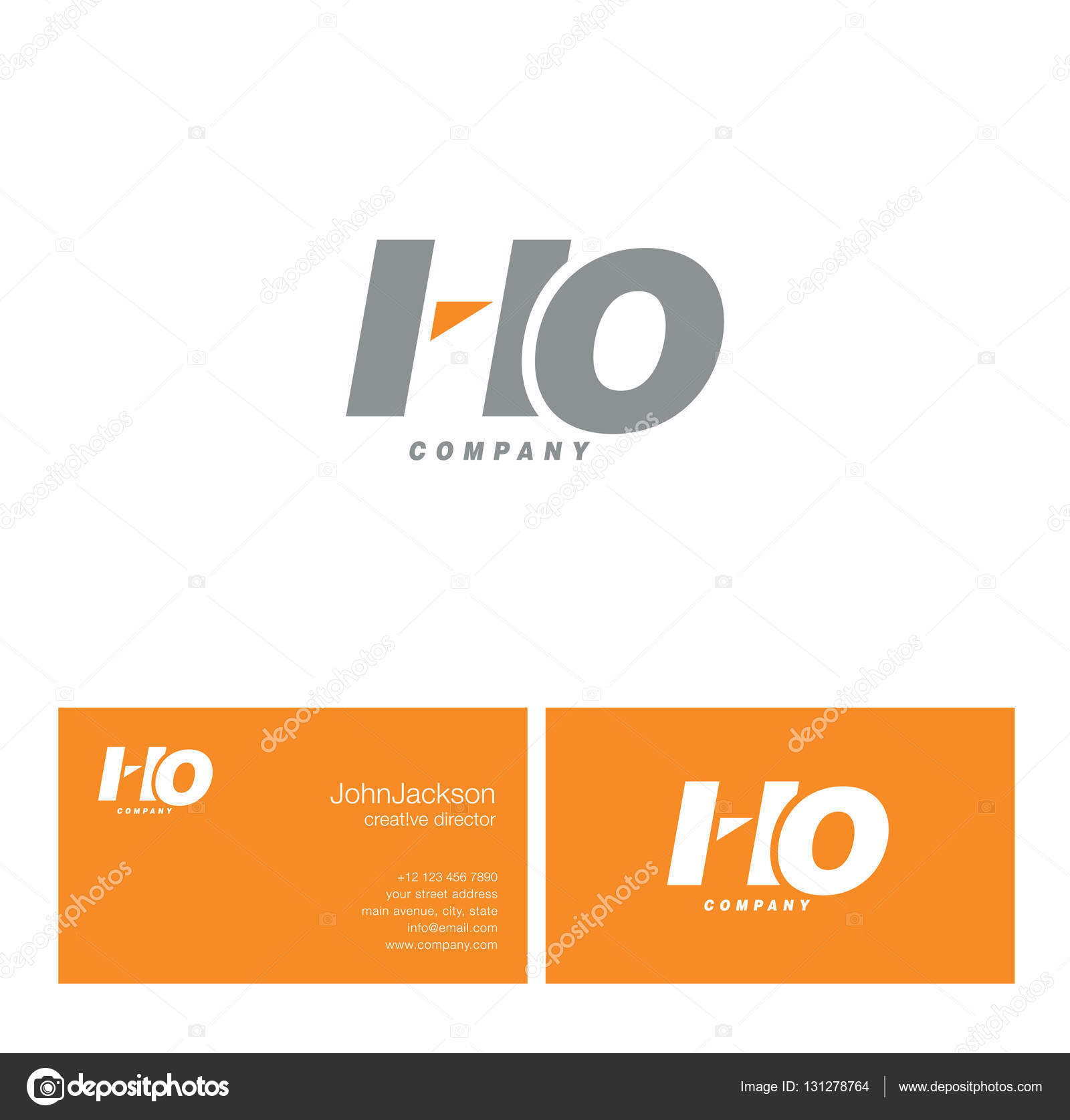 H O Letter Logo Vector Image By C Brainbistro Vector Stock