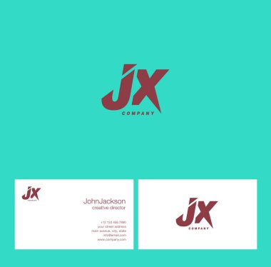 J ve X harfi Logo  