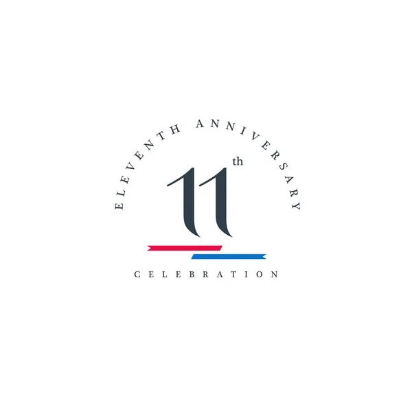 On birinci yıldönümü logo simge — Stok Vektör