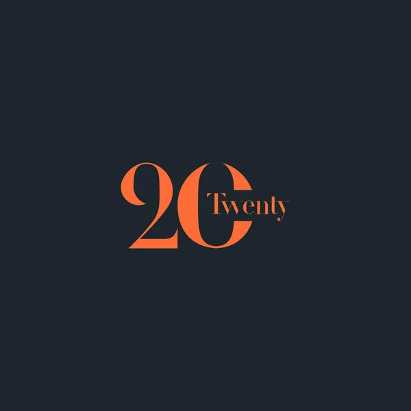 Logo de 20 signes — Image vectorielle