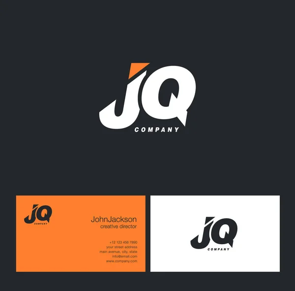 J & Q Letter Logo — Stock Vector