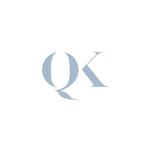 Λογότυπο QK γράμματα — Διανυσματικό Αρχείο