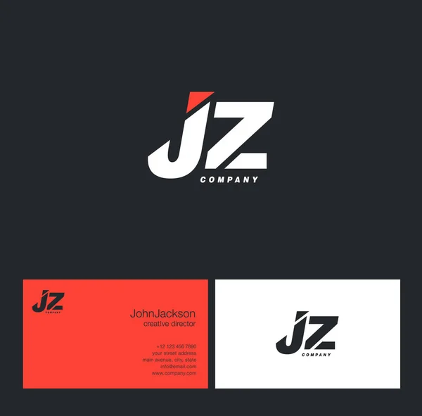 J & Z Letter Logo — Stock Vector