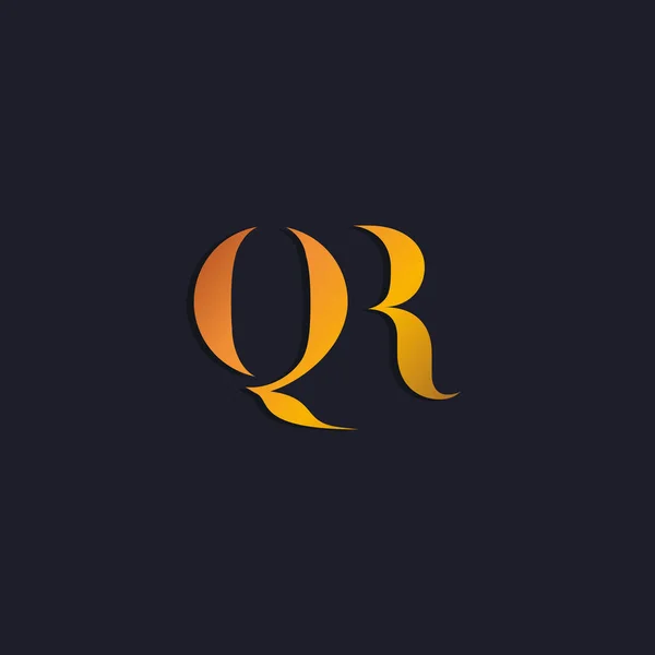 QR listów Logo — Wektor stockowy