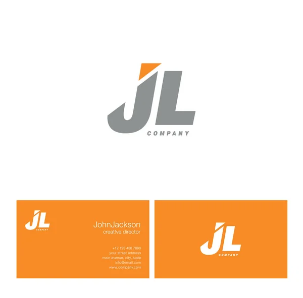 J & L Letter Logo — Stock Vector