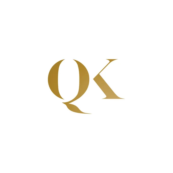 QK dopisy Logo — Stockový vektor