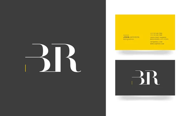 Logo de la lettre B & R — Image vectorielle