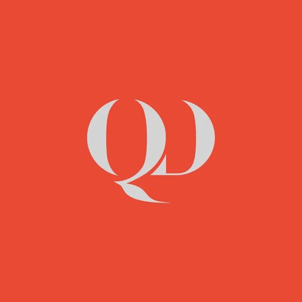 Logotipo de letras QD — Vector de stock