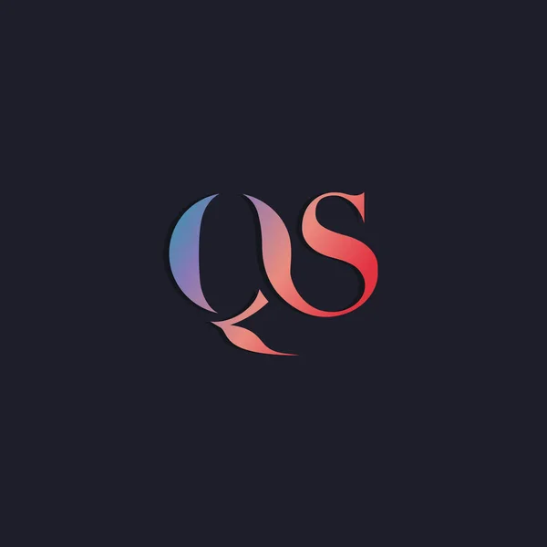 QS Letters Logo — Stock Vector