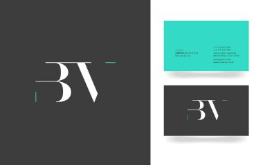 B ve V harfi Logo  