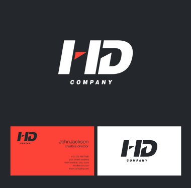H ve D harfi Logo  