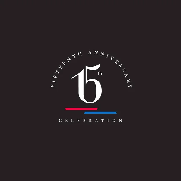 Icono del logotipo del Quince Aniversario — Archivo Imágenes Vectoriales