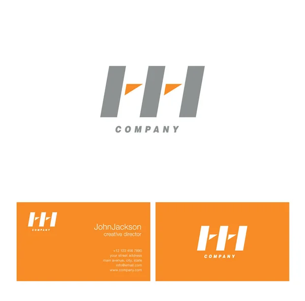 H & H Letter Logo — Stock Vector