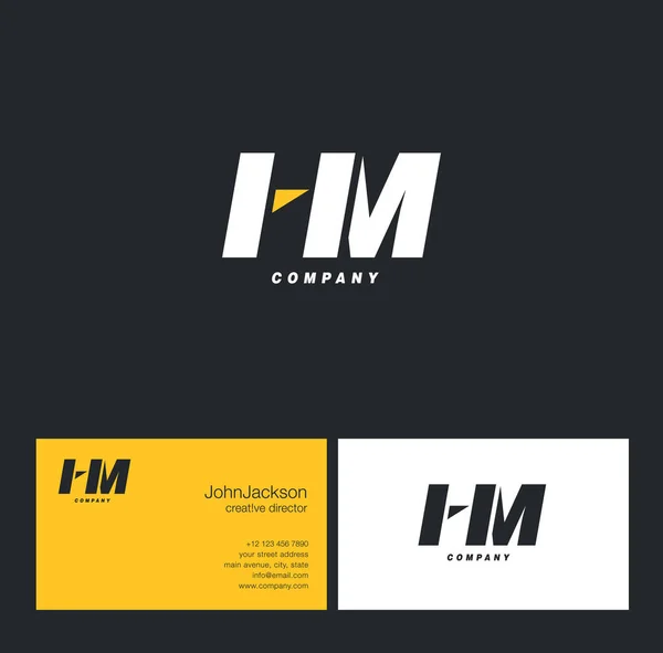 H & Logo litery M — Wektor stockowy