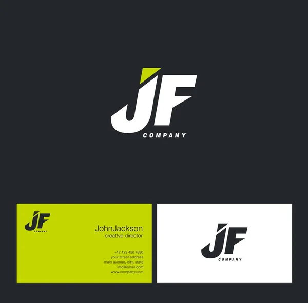 J & F 字母标志 — 图库矢量图片