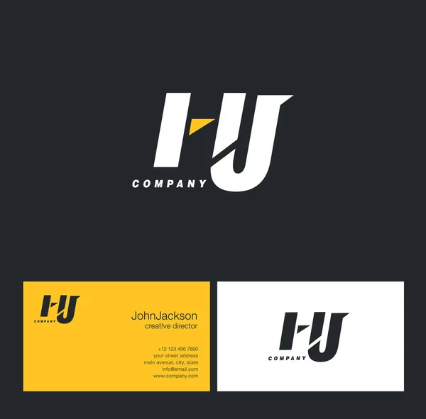 H ve J harfi Logo — Stok Vektör