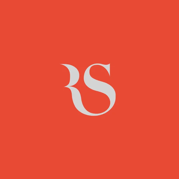 Logo lettera RS — Vettoriale Stock