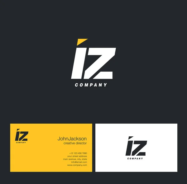 Logo de la lettre I & Z — Image vectorielle