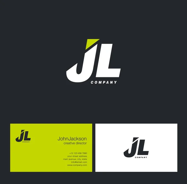 J & λογότυπο γράμμα L — Διανυσματικό Αρχείο