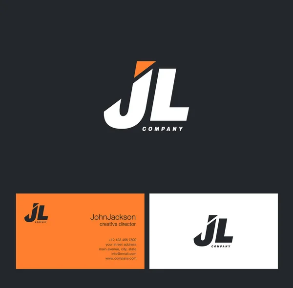 J & L Letter Logo — Stock Vector