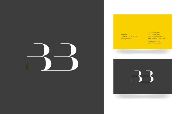 B & B brief Logo — Stockvector