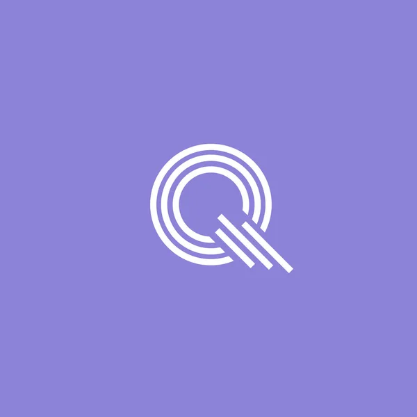 Q litera logo — Wektor stockowy