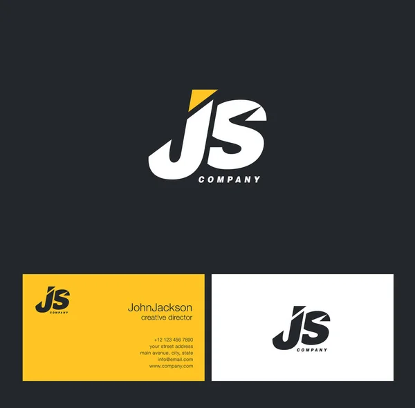 J & S Letter Logo — Stock Vector