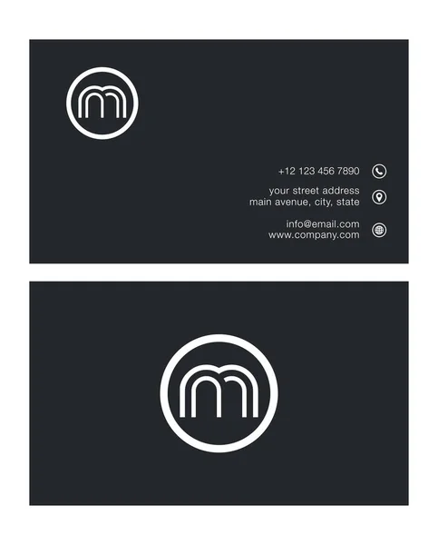 M Logotipo de una sola letra — Archivo Imágenes Vectoriales