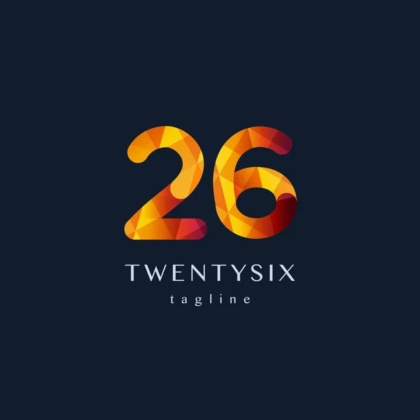 Двадцять шість знак логотип — стоковий вектор